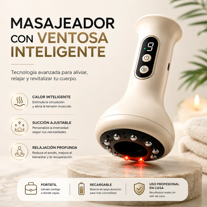 MASAJEADOR ANTICELULITIS SKINTEC - Mejora la circulación, Reduce grasa localizada y Tonifica tu piel.