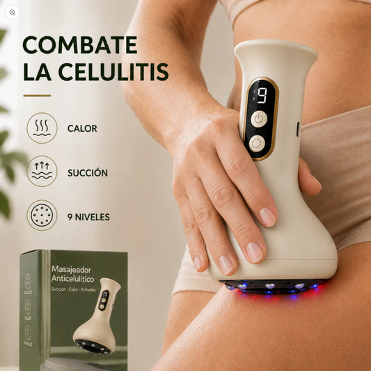 MASAJEADOR ANTICELULITIS SKINTEC - Mejora la circulación, Reduce grasa localizada y Tonifica tu piel.