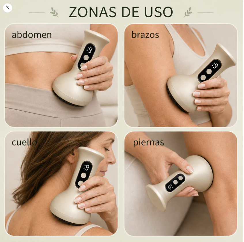 MASAJEADOR ANTICELULITIS SKINTEC - Mejora la circulación, Reduce grasa localizada y Tonifica tu piel.
