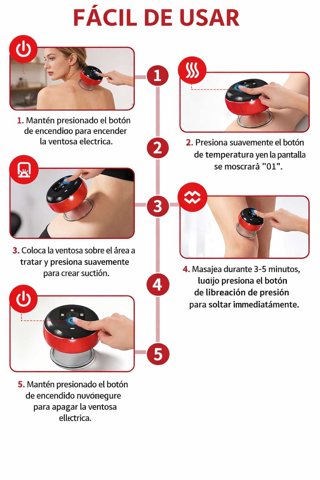 Masajeador Terapia de Ventosas Inteligentes